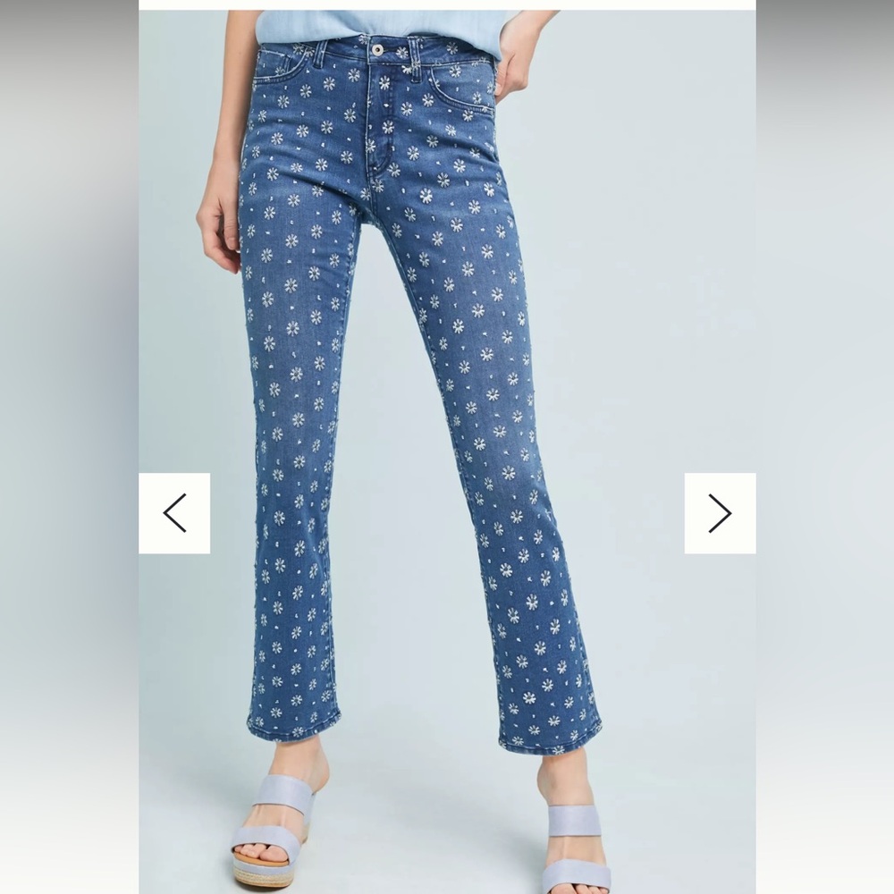 Pilcro Embroidered High-Rise
Cropped Bootcut Jeans